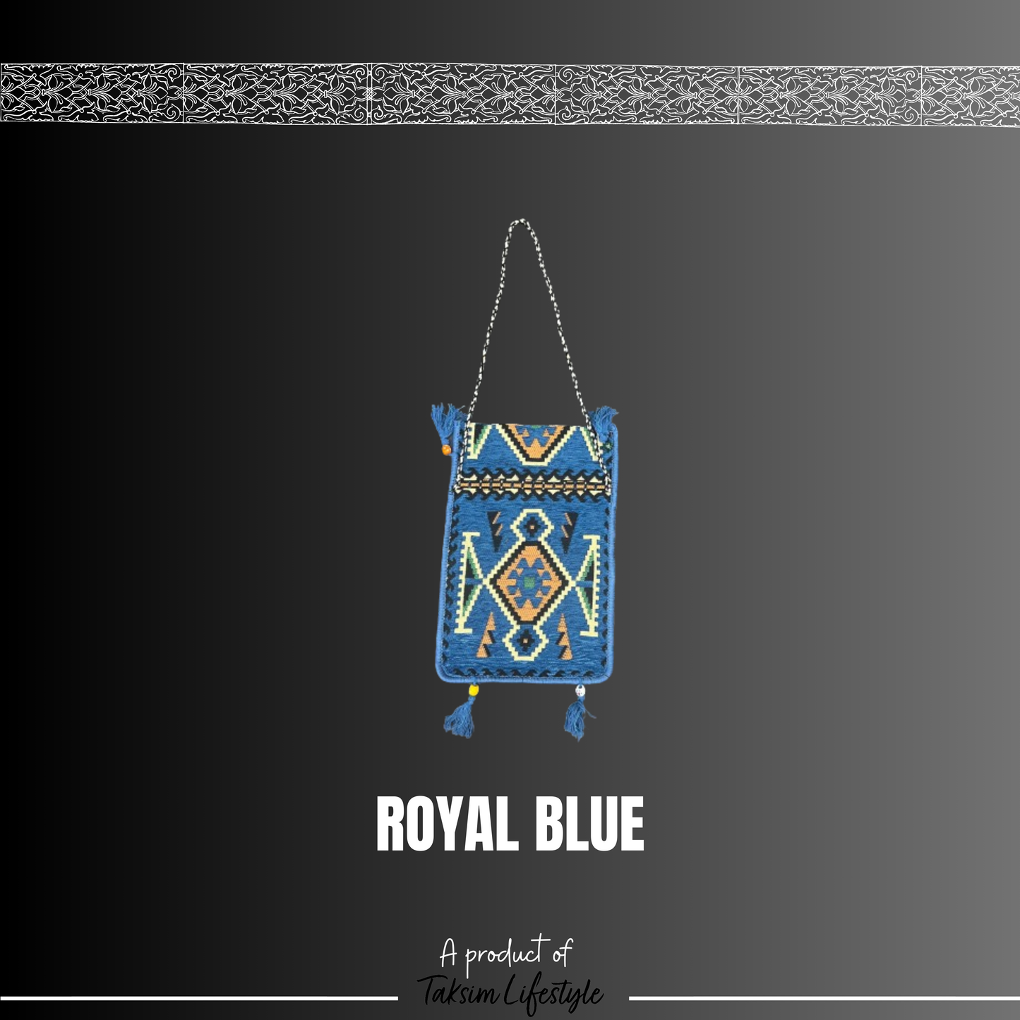 Wall Decor Bag - Anotolia Royal Blue