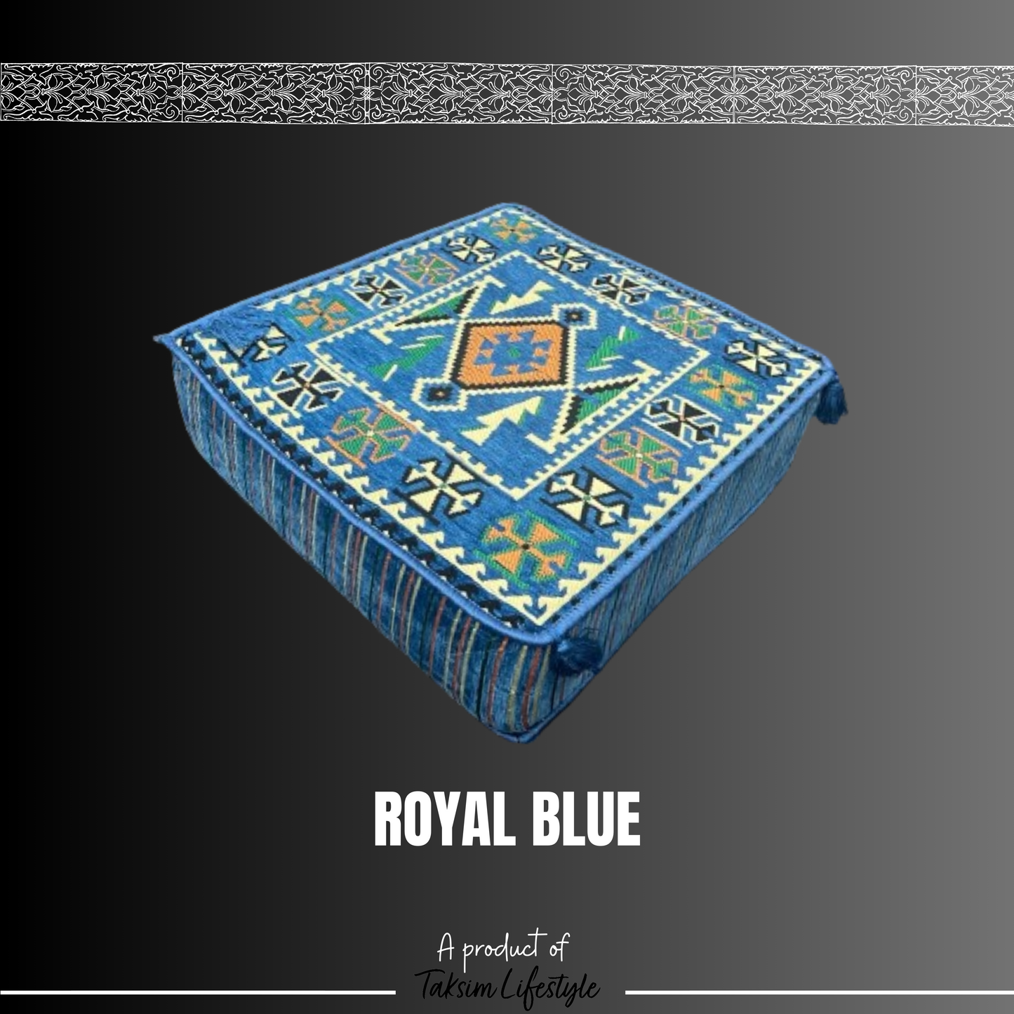 Ottoman Table - Anotolia Royal Blue