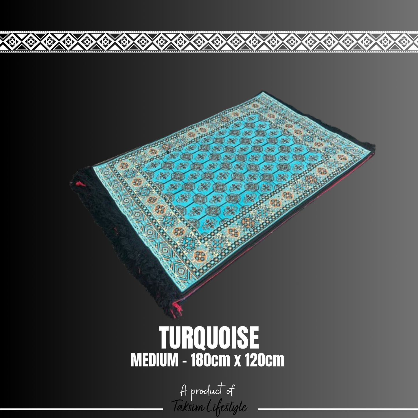 Medium Carpet - Traditional Turquoise