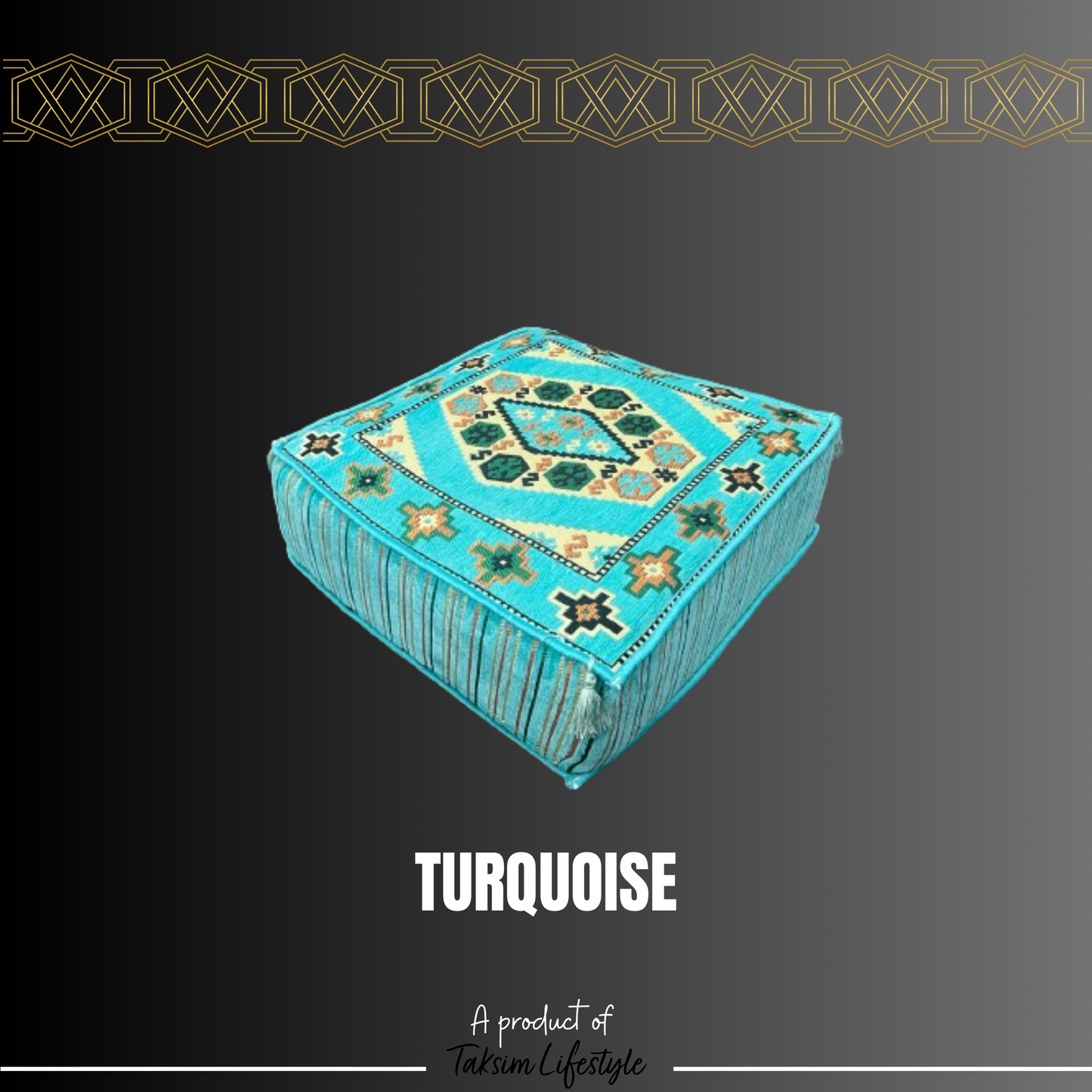 Ottoman Table - Nomad Turquoise