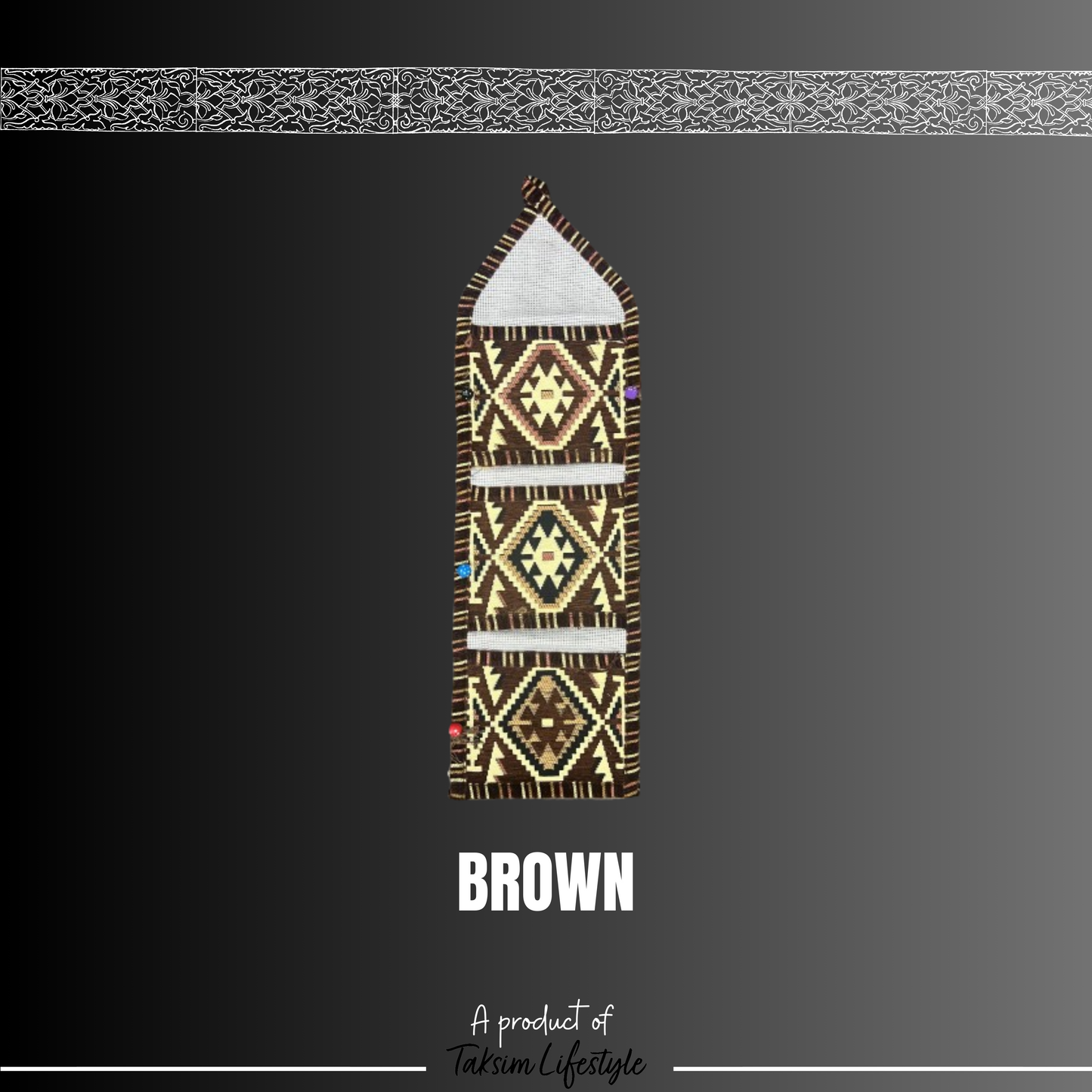 3 Tier Wall Decor Bag - Anotolia Brown