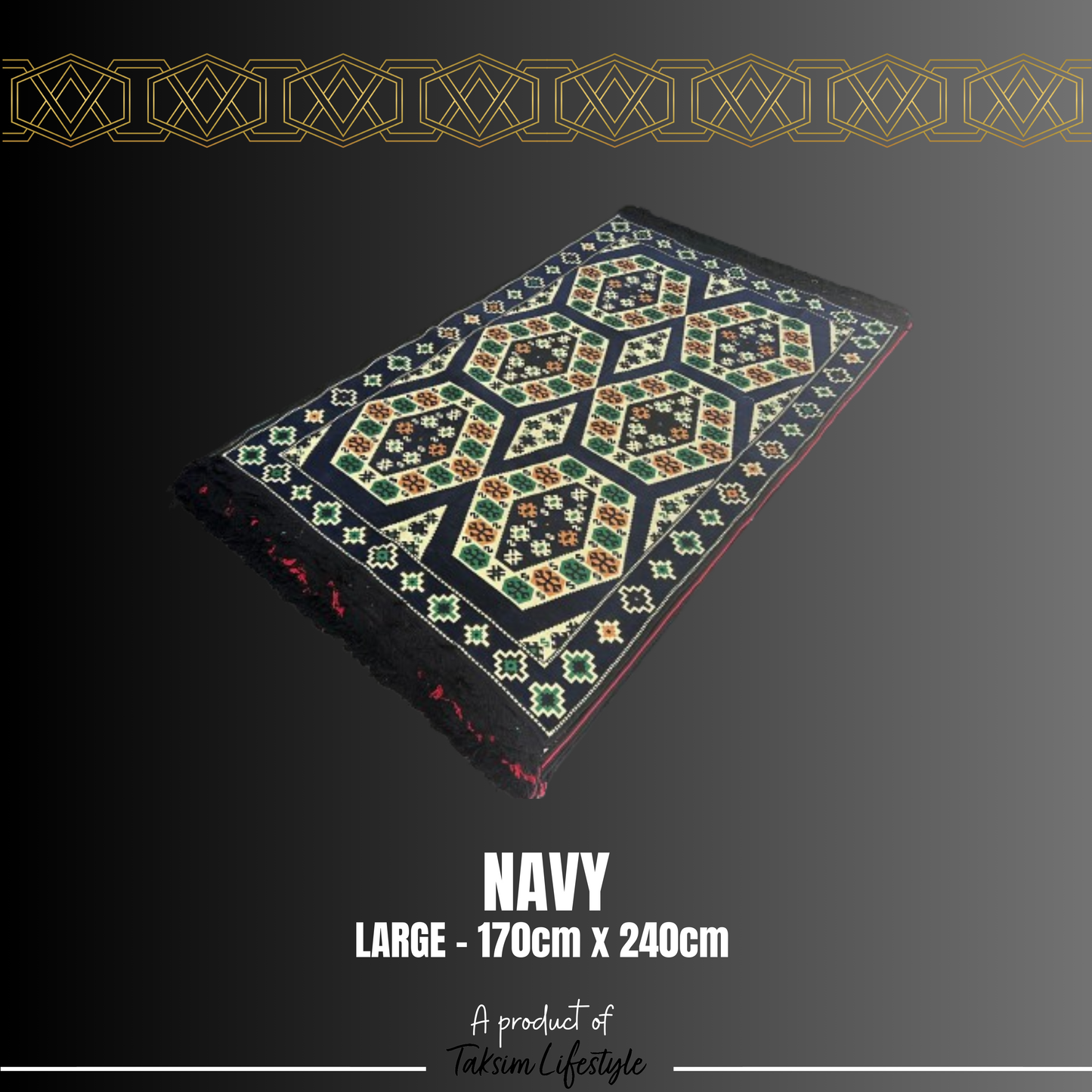 Large Carpet - Nomad Navy
