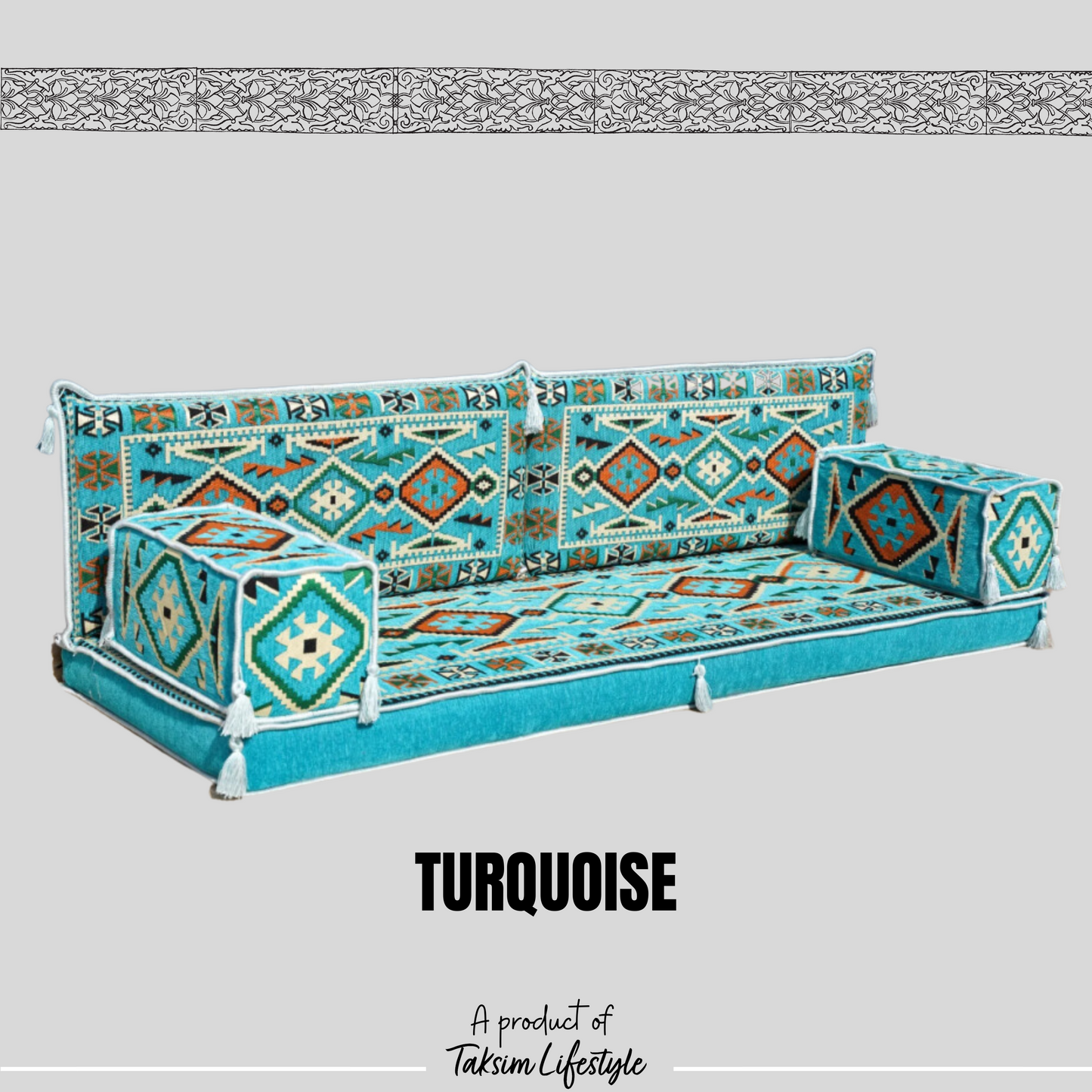 3 Seater Sofa - Anotolia Turquoise