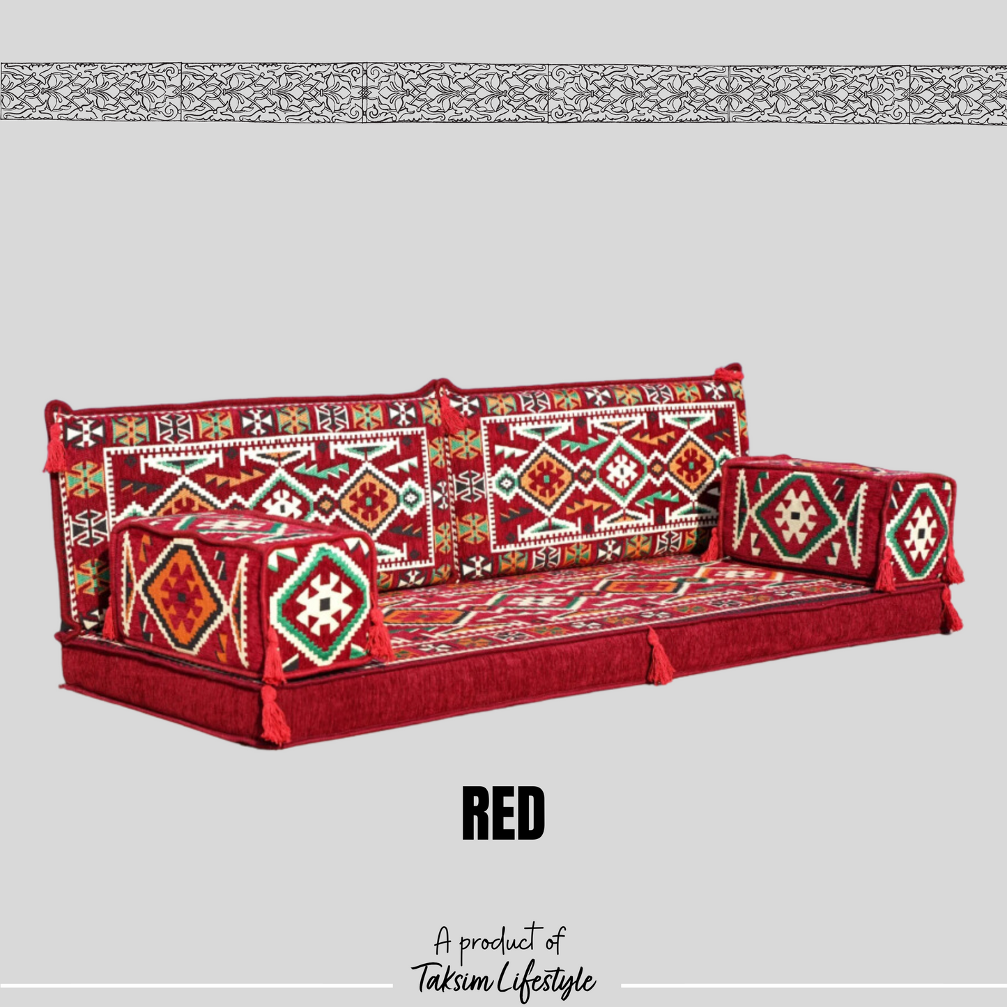 3 Seater Sofa - Anotolia Red