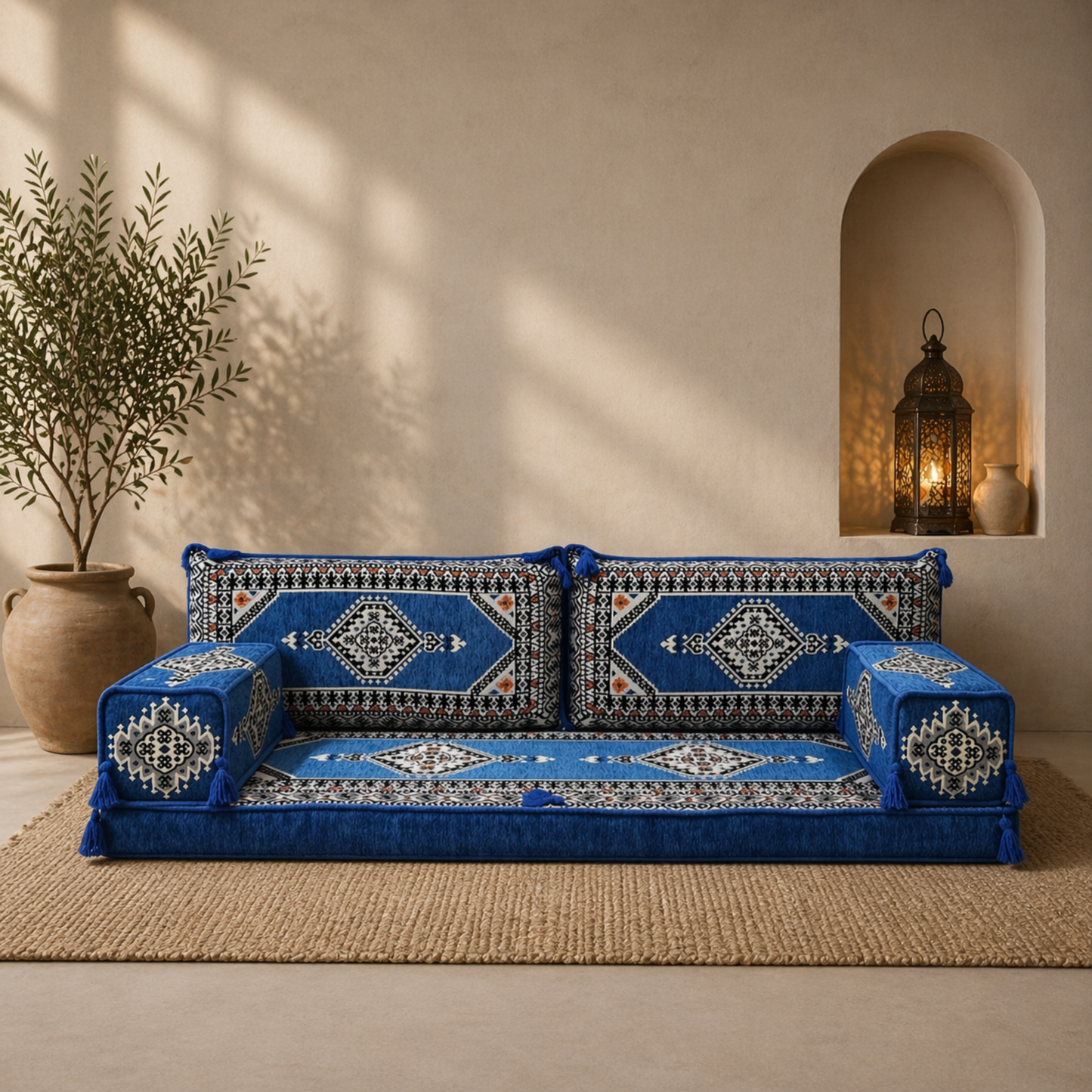3 Seater Sofa - Sarai : Royal Blue
