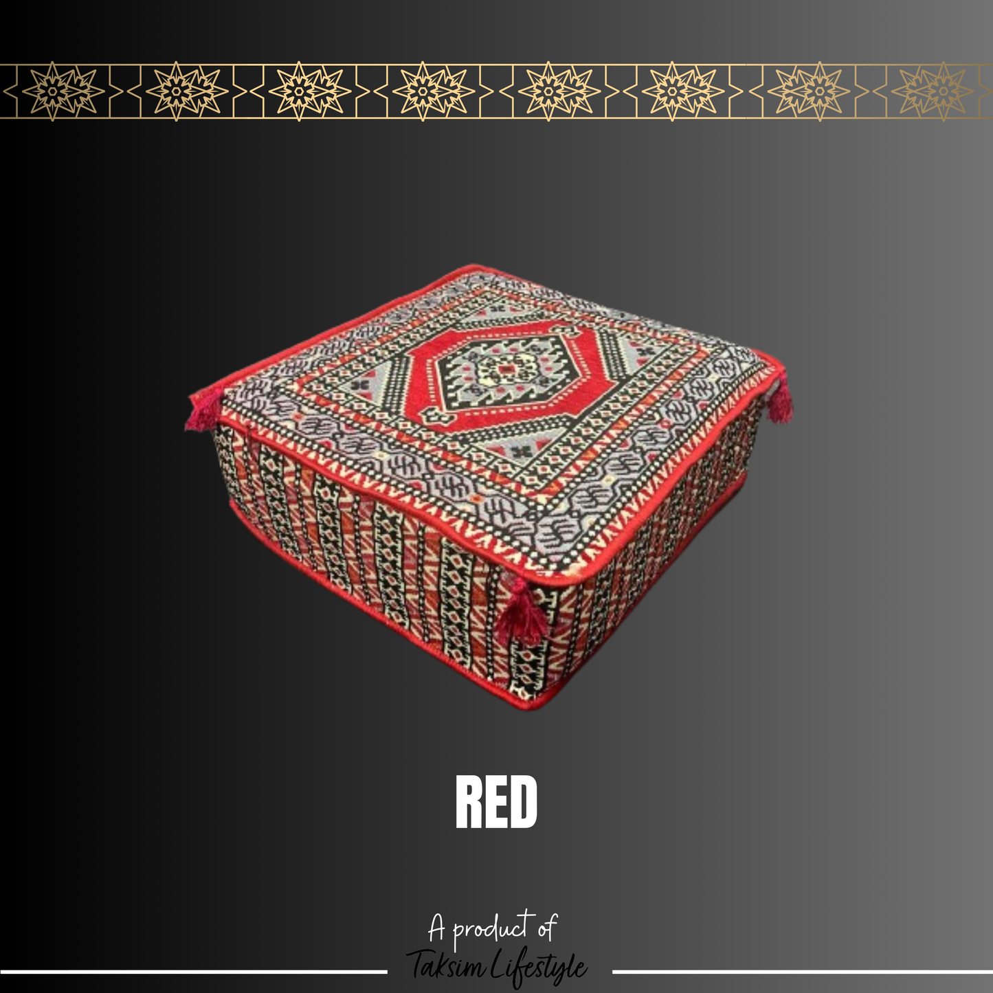 Ottoman Table - Sarai Red