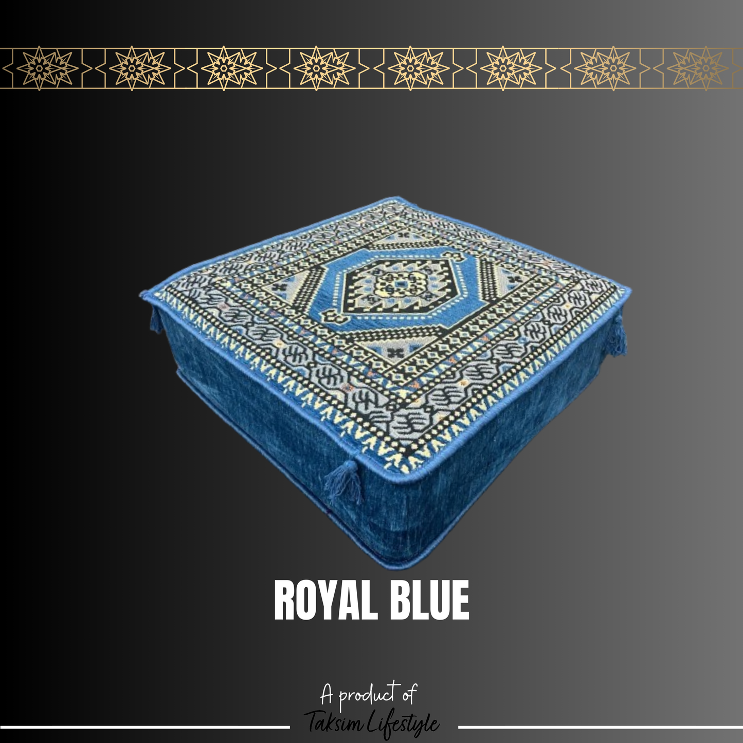 Ottoman Table - Sarai Royal Blue