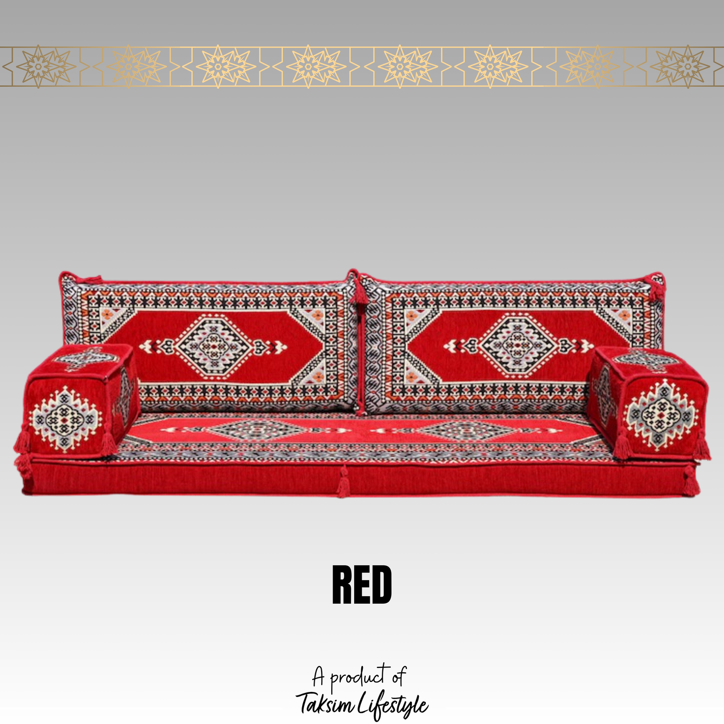3 Seater Sofa - Sarai Red