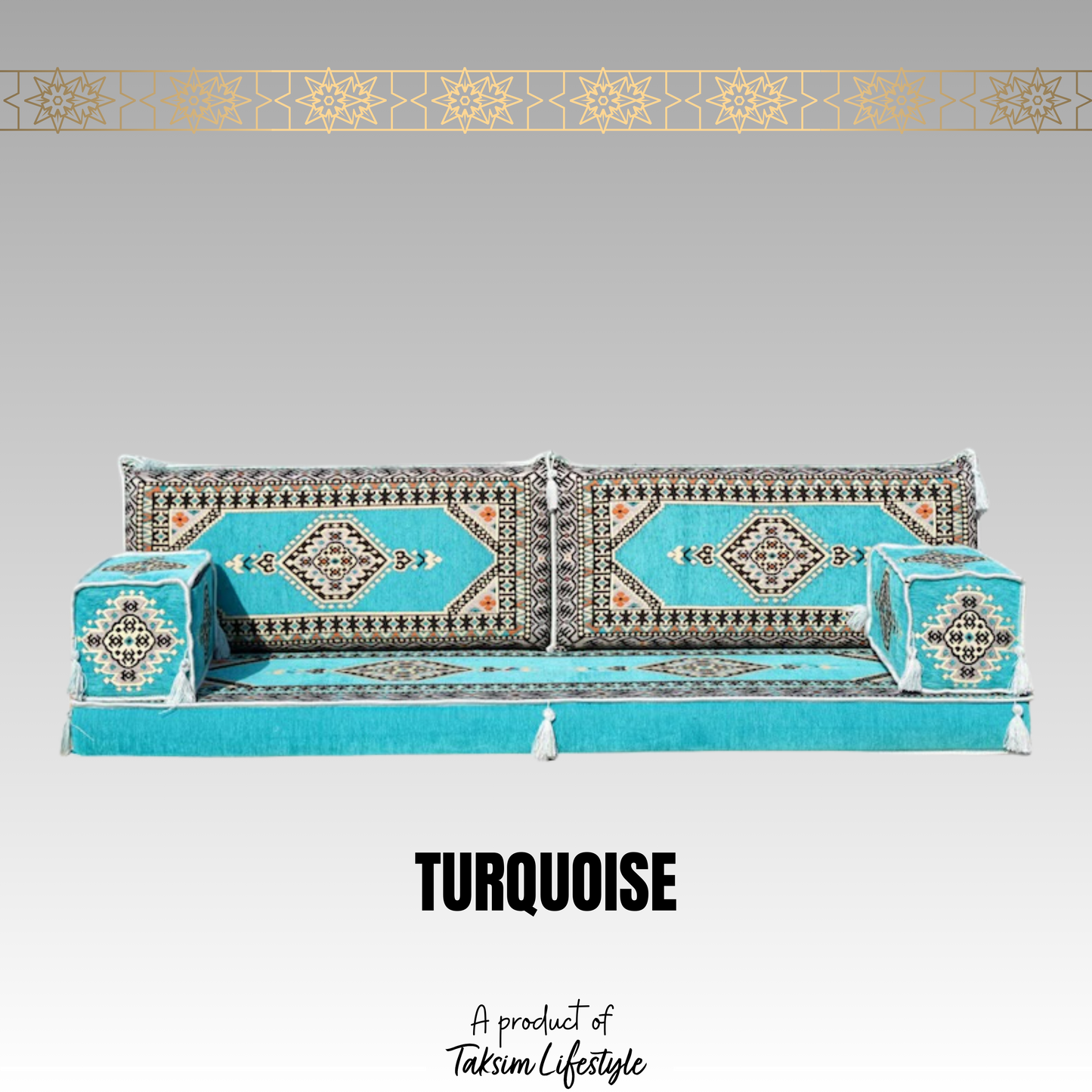 3 Seater Sofa - Sarai Turquoise