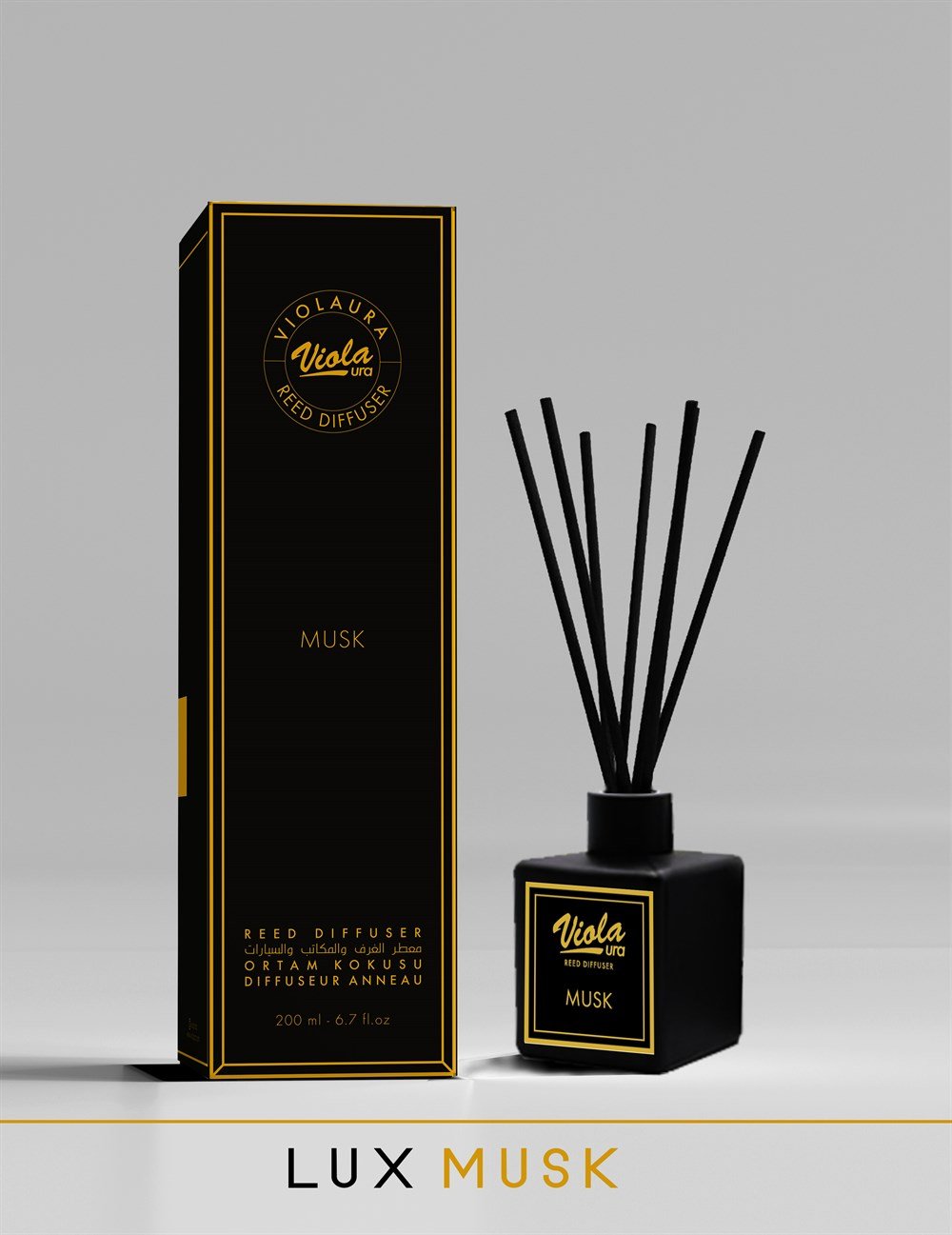 Viola Ura Reed Diffuser 200ML - Musk