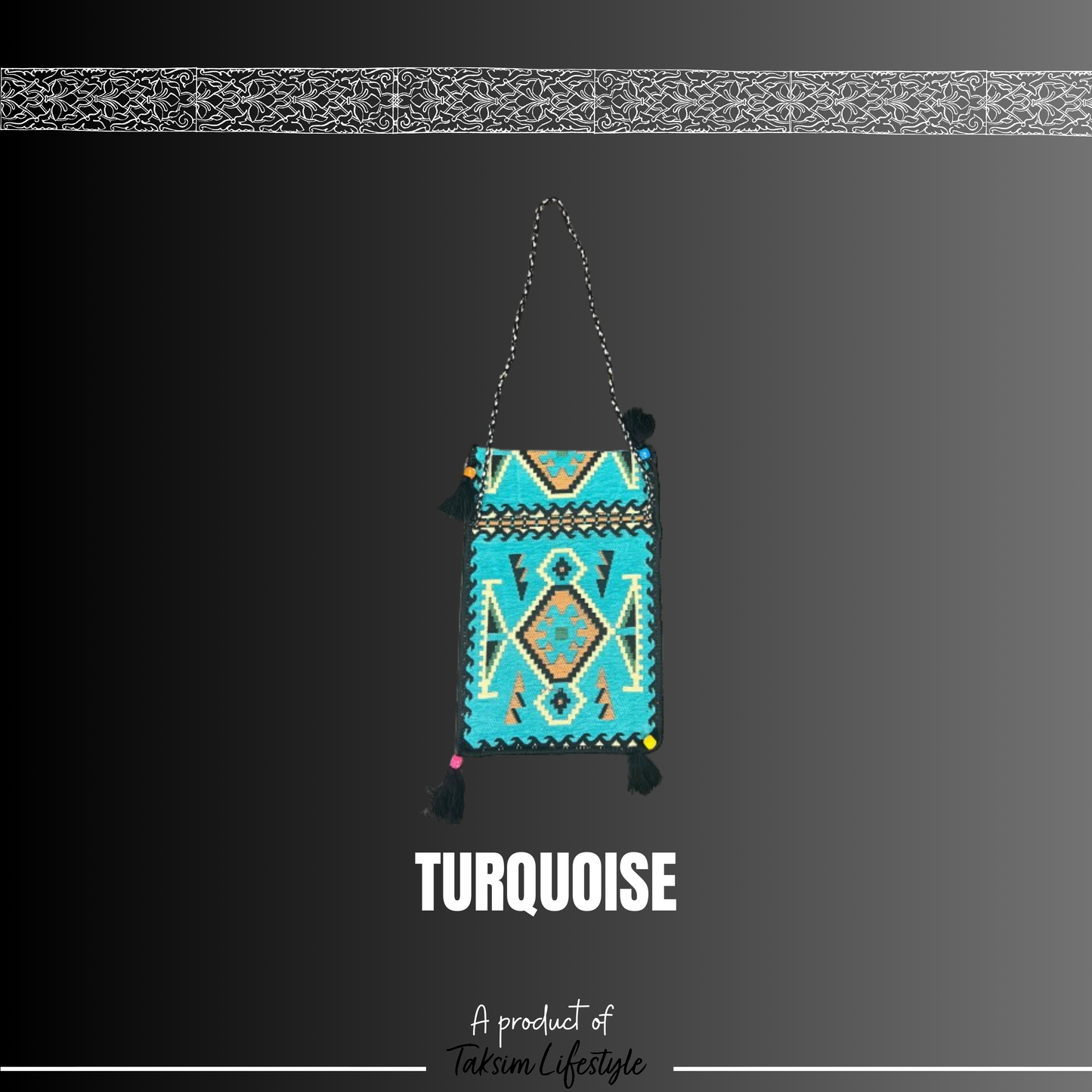 Wall Decor Bag - Anotolia Turquoise