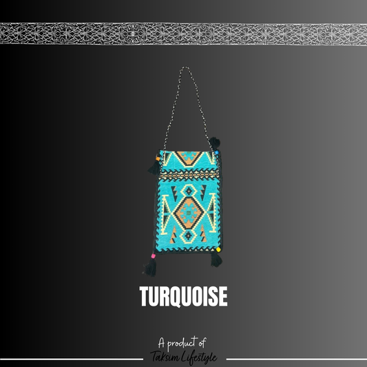 Wall Decor Bag - Anotolia Turquoise