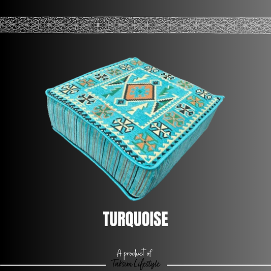 Ottoman Table - Anotolia Turquoise