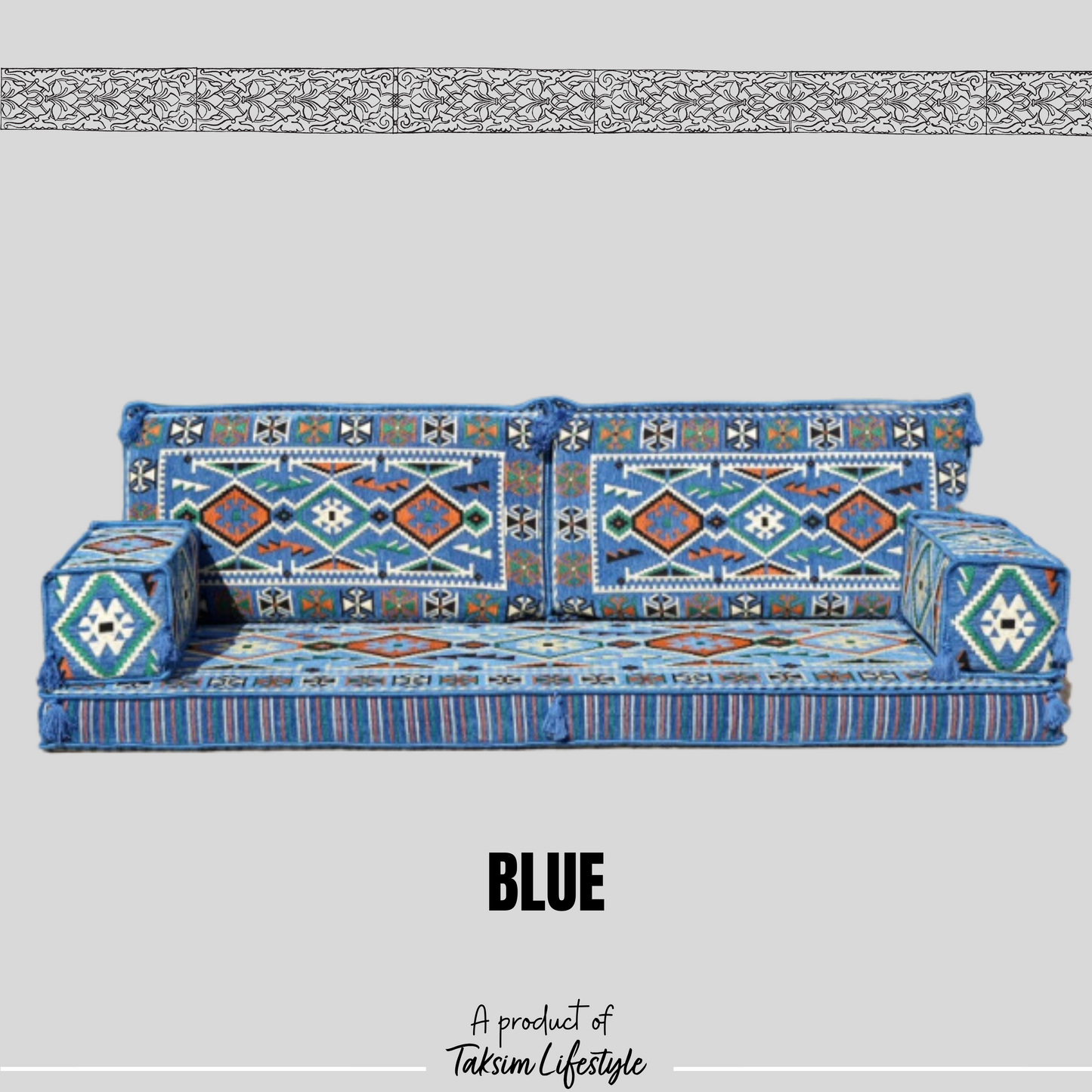 3 Seater Sofa - Anotolia Royal Blue