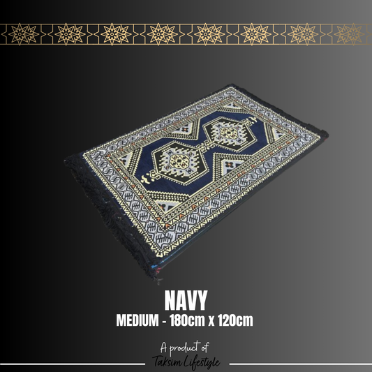 Medium Carpet - Sarai Navy