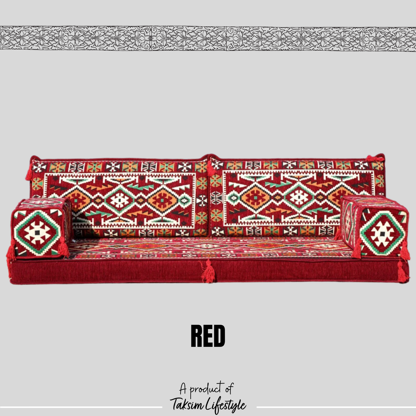 3 Seater Sofa - Anotolia Red