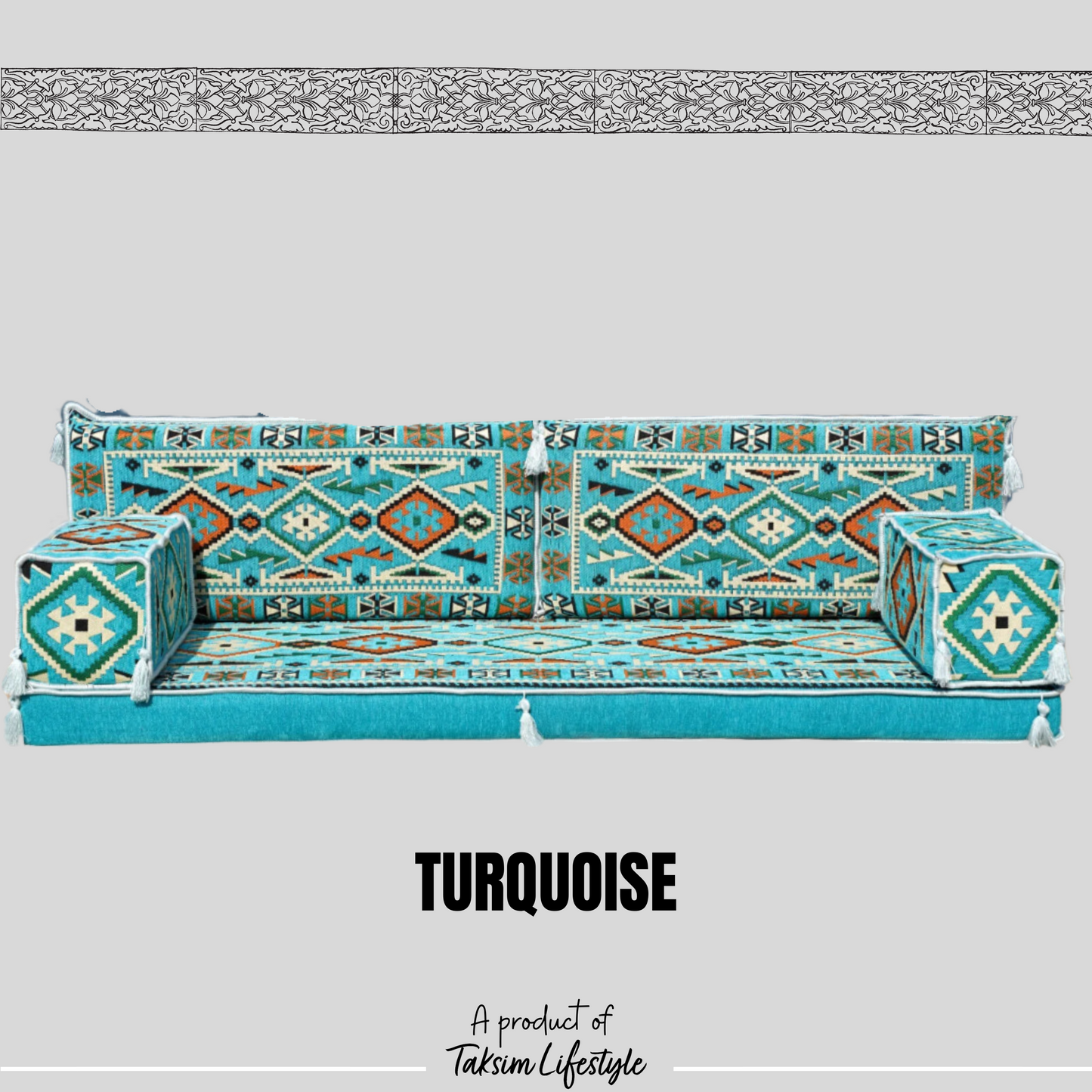 3 Seater Sofa - Anotolia Turquoise
