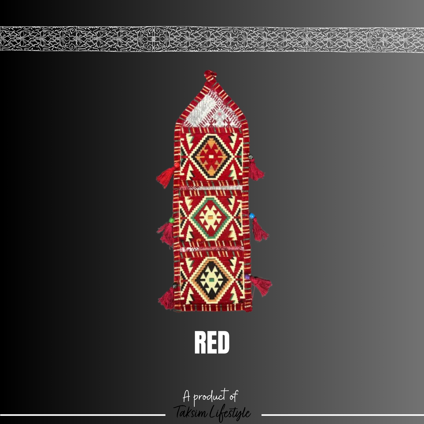 3 Tier Wall Decor Bag - Anotolia Red