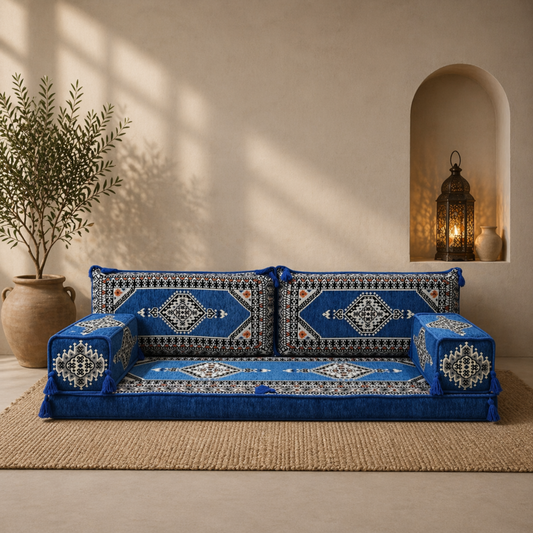 3 Seater Sofa - Sarai : Royal Blue