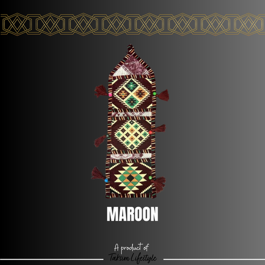 3 Tier Wall Decor Bag - Anotolia Maroon