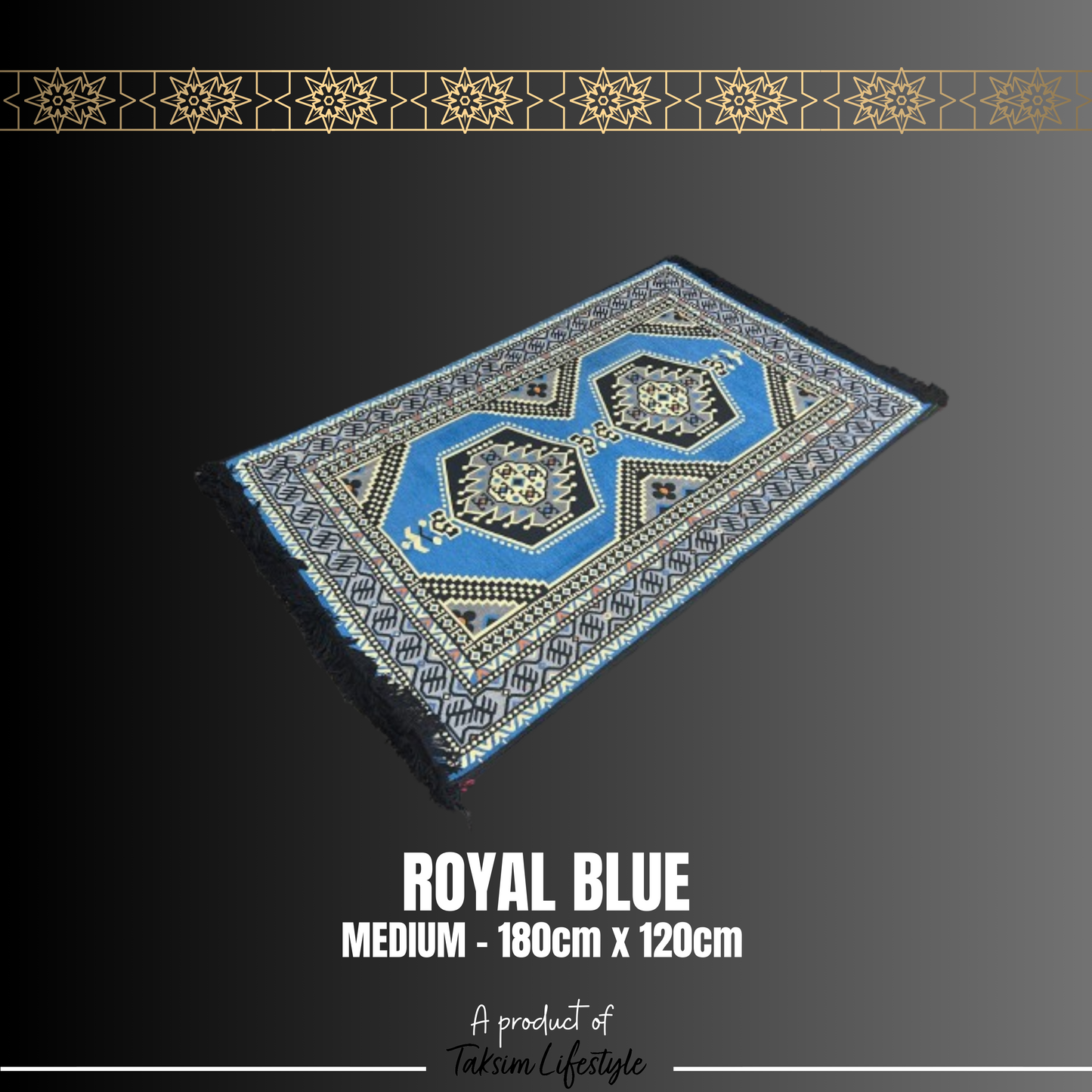 Medium Carpet - Sarai Royal Blue