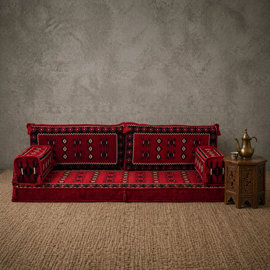 3 Seater Sofa -           Asara : Red