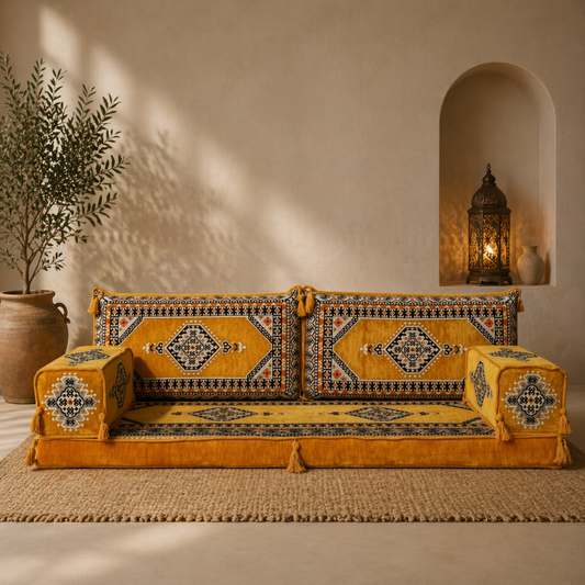 3 Seater Sofa - Sarai : Yellow