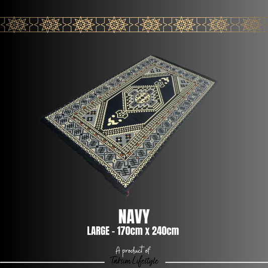 Large Carpet - Sarai Navy