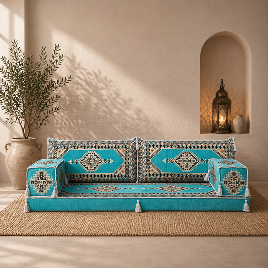 3 Seater Sofa - Sarai : Turquoise