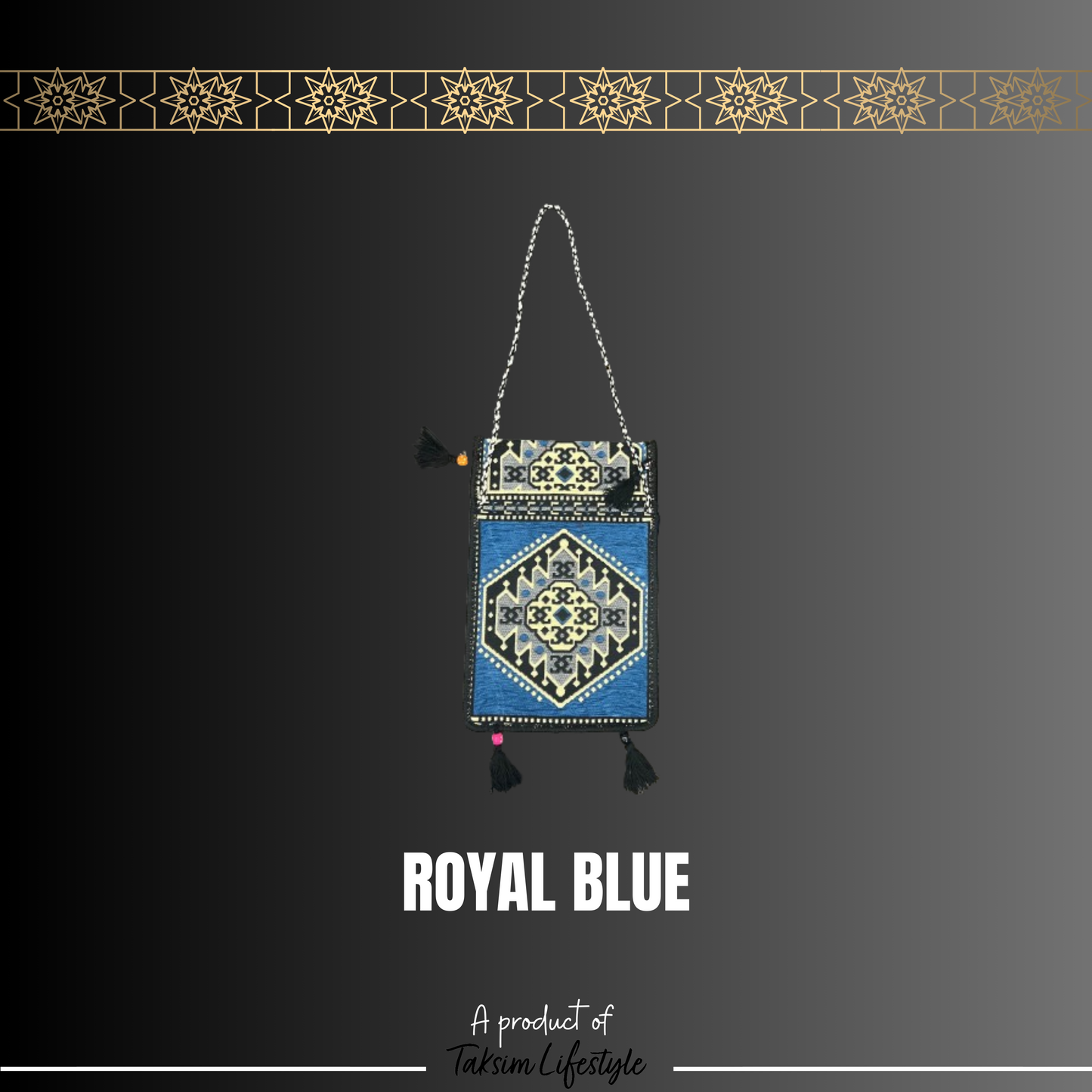 Wall Decor Bag - Sarai Royal Blue