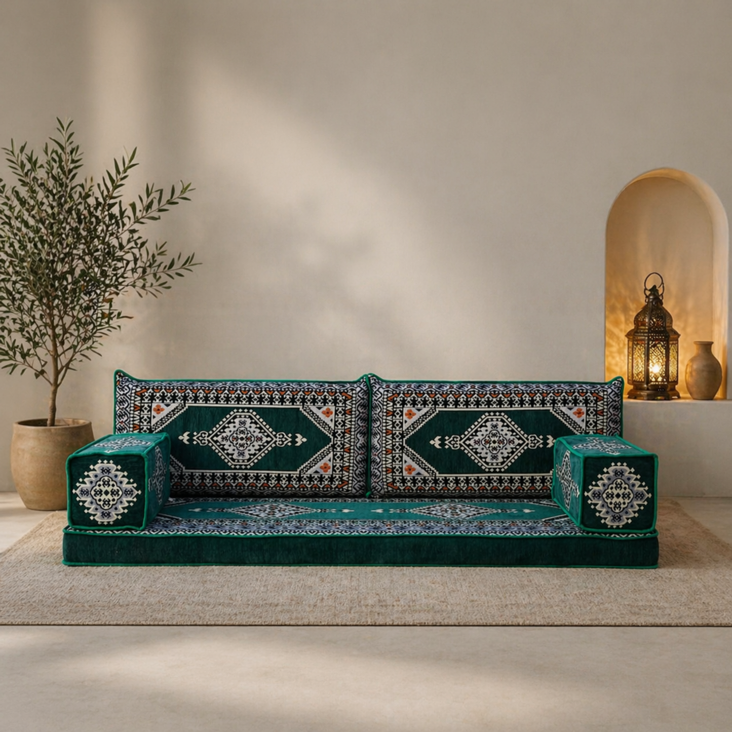 3 Seater Sofa - Sarai : Green